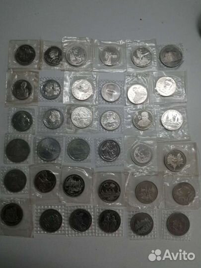 Полный набор юбилейных рублей «Молодой России»