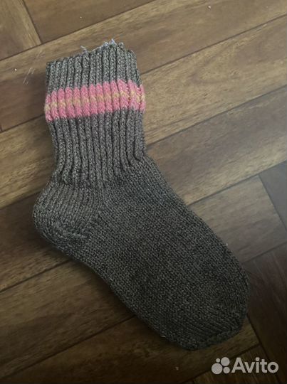 Носки ручной вязки шерстяные