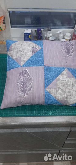 Декоративные подушки в стиле печворк