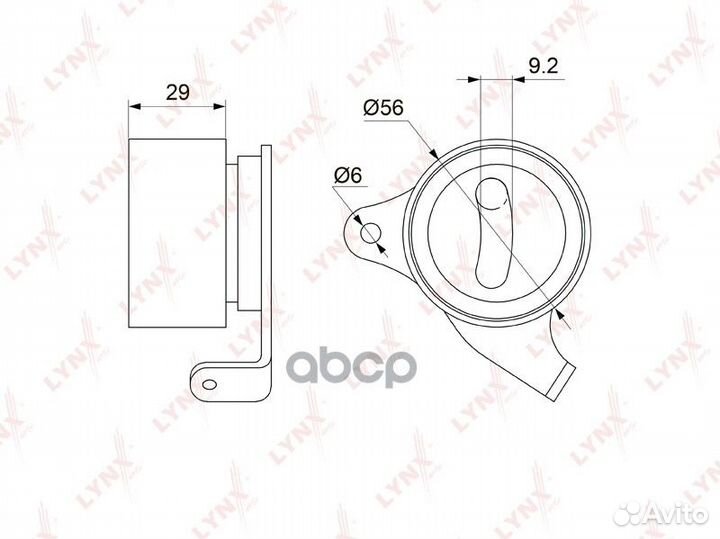 Ролик натяжной ремня грм PB-1068 lynxauto