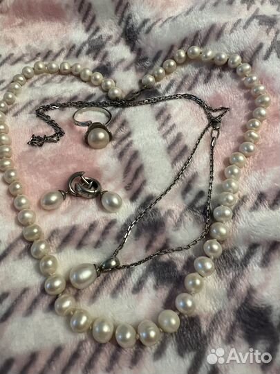 Серьги, кольца серебро