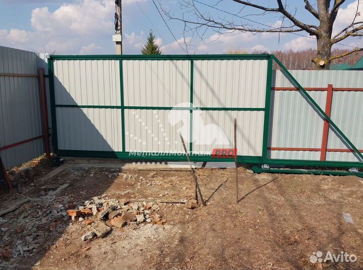 Откатные ворота с установкой. Гарантия