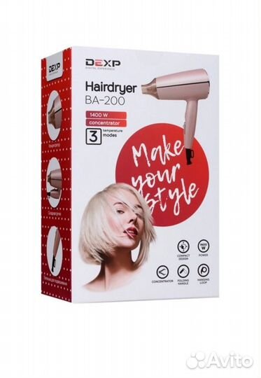 Фен для волос dexp