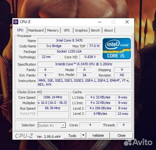 Комплект i5 3470 3500 MHz