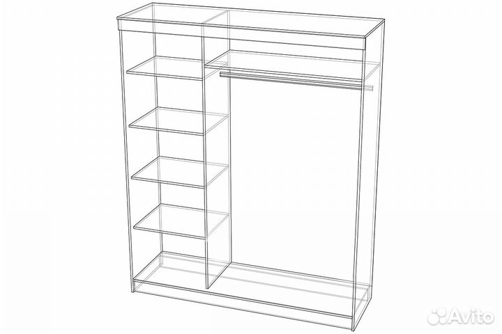 Шкаф трехстворчатый 