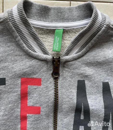 Бомбер benetton, штаны converse, gulliver, 110 см