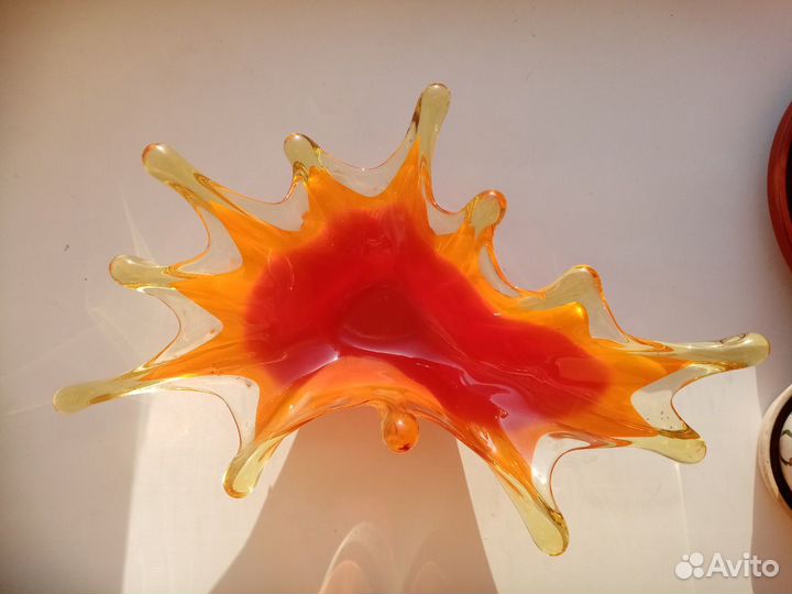 Вазы цветное стекло