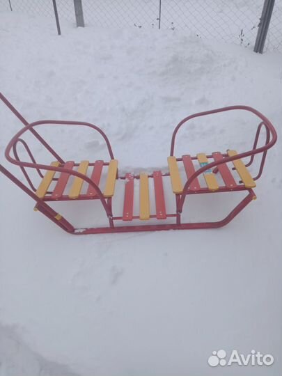 Детские санки для двойни