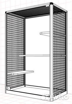 Шкаф-клетка, витрина для шиншилл, клетки на заказ