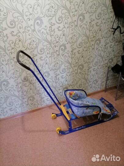 Детские зимние санки