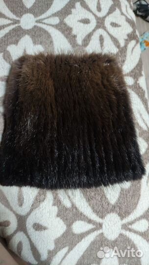 Шапка резинка норковая