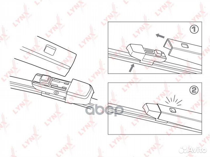 Щетка стеклоочистителя LR40K lynxauto