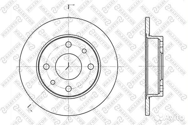 6020-9922-SX диск тормознойFiat Bravo/Tempra 1