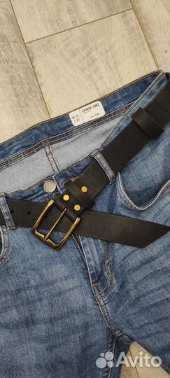 Мужской кожаный ремень ручной работы