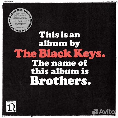 Виниловая пластинка The Black Keys - Brothers (Del