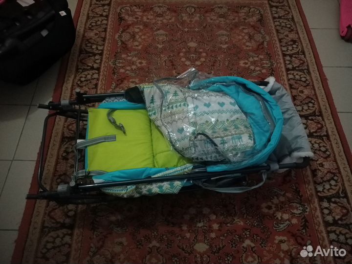 Детские санки коляска nika б/у