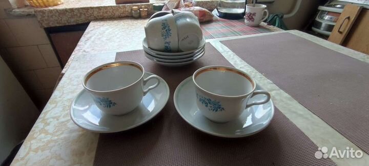 05) Чайные чашки с блюдцами. Чайные пары