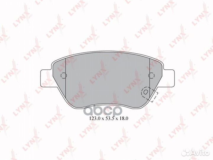 Колодки тормозные дисковые перед BD5916 LYN