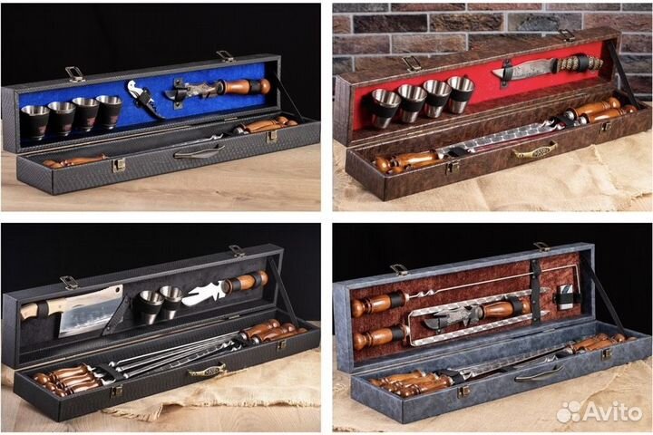 Подарочные наборы для пикника с шампурами