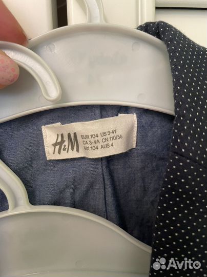 Костюм h&m 104 на мальчика пиджак и брюки