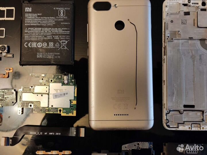 Смартфон Xiaomi redmi 6 по запчастям