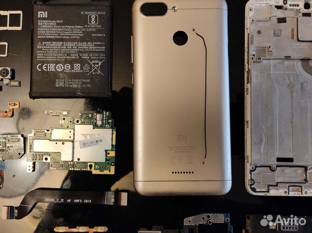 Смартфон Xiaomi redmi 6 по запчастям