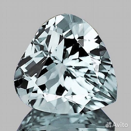 Аквамарин натуральный 1,92Ct 9х9мм VVS Голубой