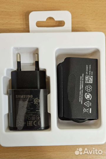 Быстрая зарядка samsung 25w + кабель USB Type-C