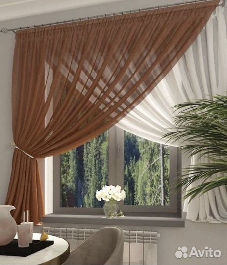 Тюль на кухню