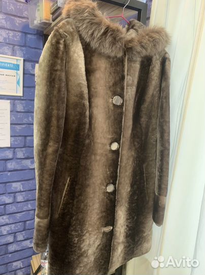 Шуба мутоновая 46-48новая