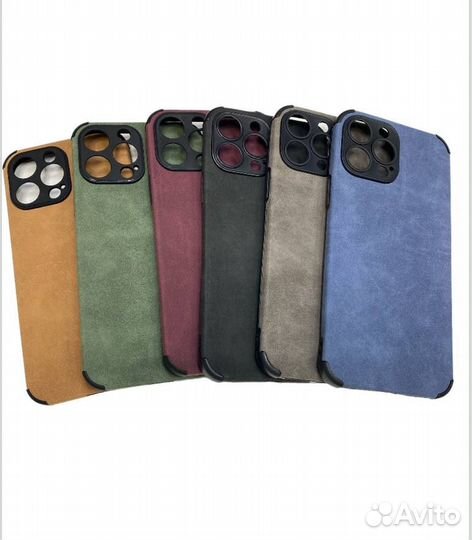 Чехол iPhone 13 pro max замшевый защита камеры