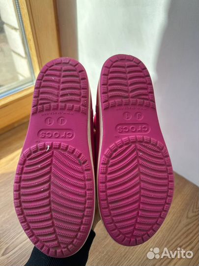 Резиновые сапоги crocs для девочки