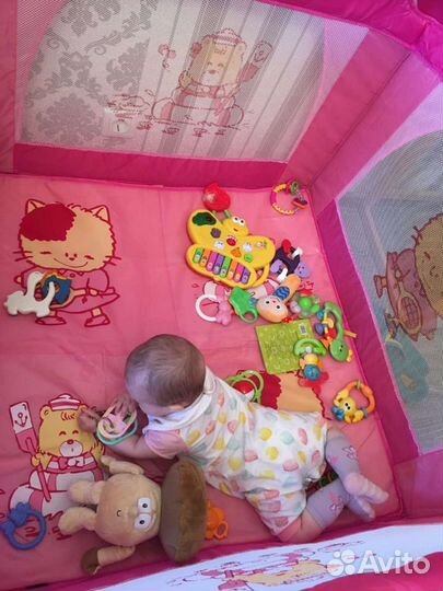 Манеж детский складной Hello Kitty