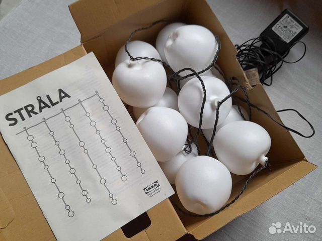 Гирлянда шары из Икеи новая