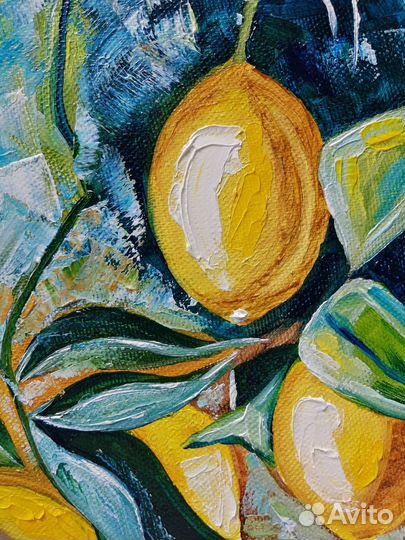 Картина лимоны