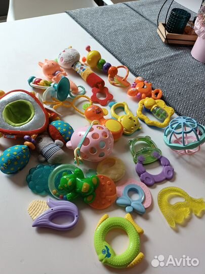 Прорезыватели грызунки, погремушки