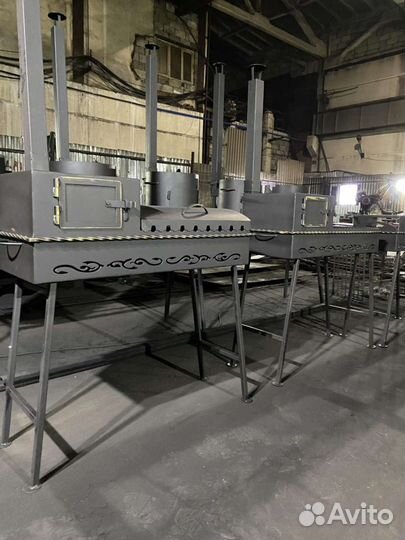 Мангал барбекю с подказанником