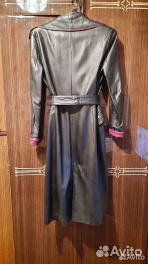 Кожаный плащ женский натуральная кожа