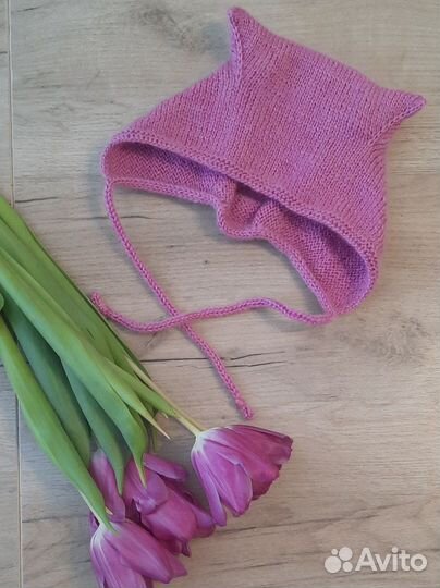 Чепчик женский с ушками