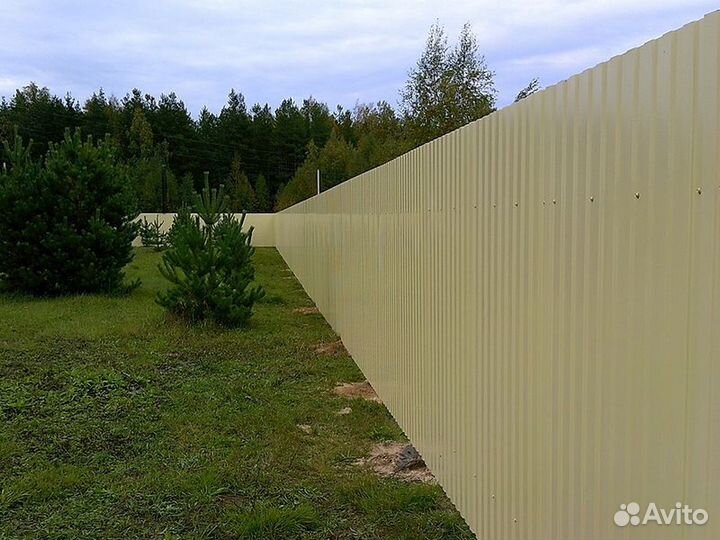 Забор из профнастила