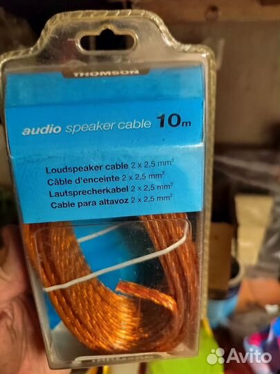 Thomson audio speaker cable 10m 2х2,5 аудио кабель