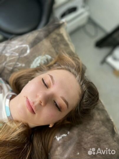 Перманент бровей модель