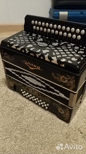 Гармонь Чайка 204 25х25-II, черная