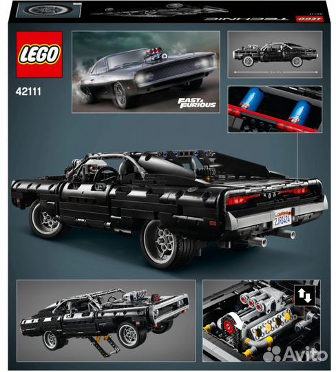 Lego Technic 42111 Dodge Charger Доминика Торетто