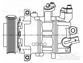 Компрессор кондиционера skoda octavia/G5/passat