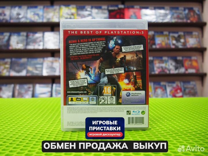 Игра для PlayStation 3 Дурная репутация 2 Б/у