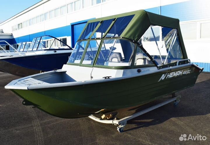 Алюминиевая моторная лодка Неман 450 DC NEW