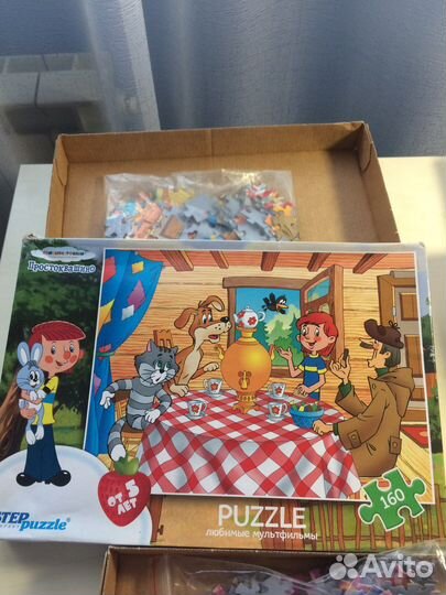 Пазлы12,35,160,260 шт.В подарок деревянная модель