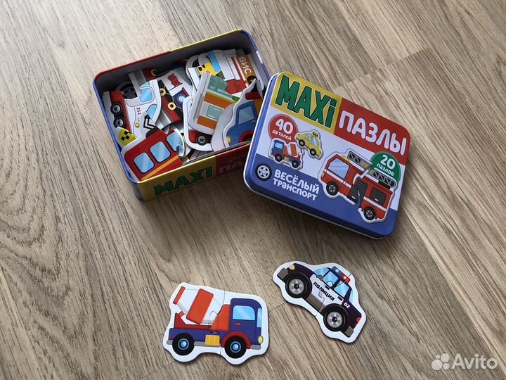 Макси пазлы для малышей от 2-х до 5 деталей