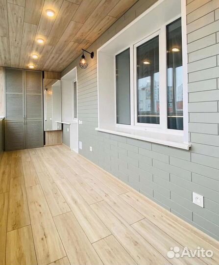 Отделка,обшивка и утепление балконов под ключ